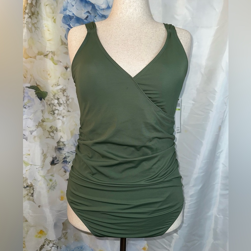 Anne Cole Olive Green Top
